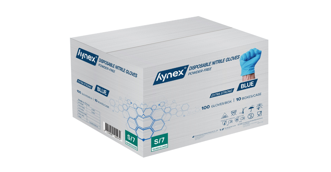 nitril handschoenen blauw extra sterk 10x100st hynex