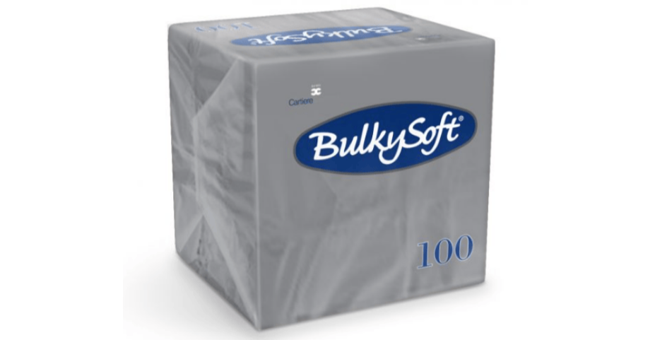 bulkysoft cocktailservet grijs 32196