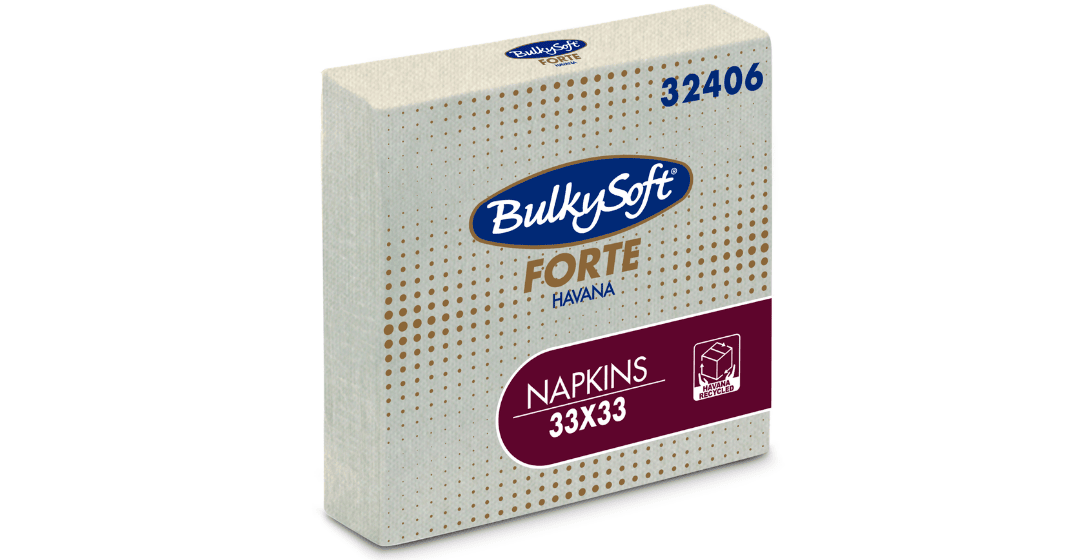 bulkysoft servetten havanna 33x33cm 32406