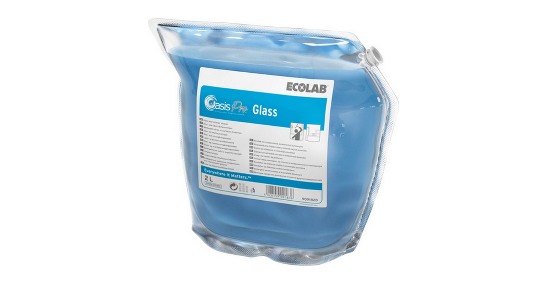 ecolab oasis pro glass 2x2 liter