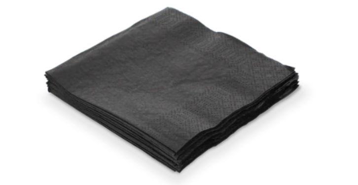 zwarte servet 33x33cm