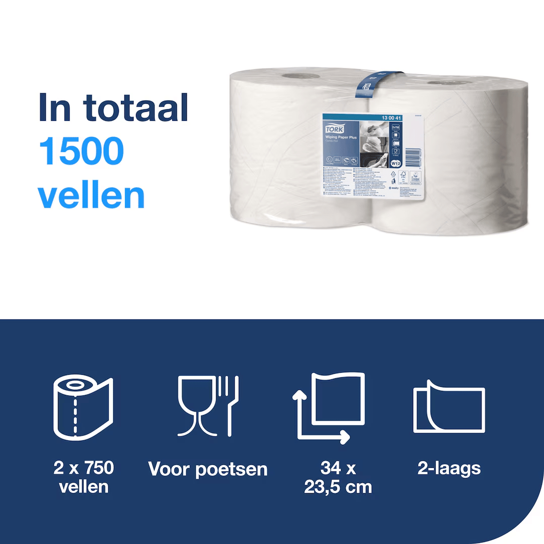 tork 130041 poetspapier wiper plus w1