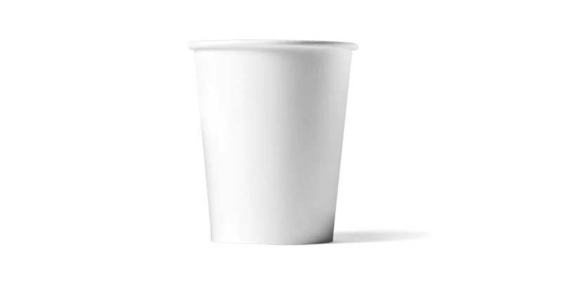 drinkbeker karton 120 ml wit