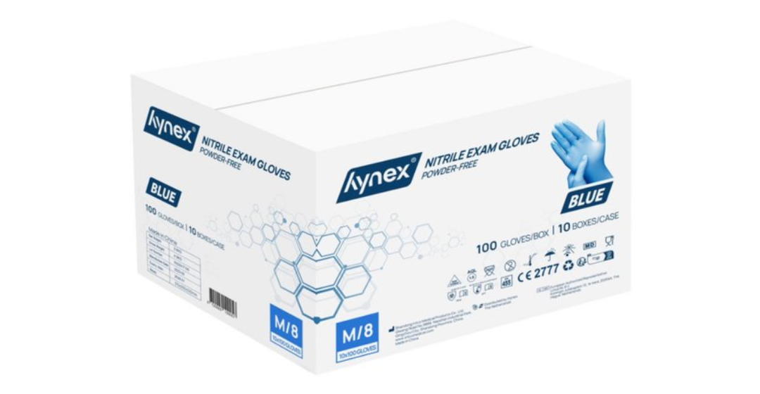 nitril handschoenen blauw 10x100st hynex