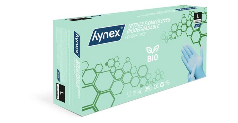 hynex nitril handschoen blauw bio 100st