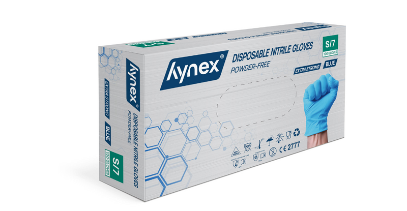 nitril handschoenen blauw extra sterk 100st hynex