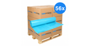 pallet afvalzakken 120 liter 70x110cm t70 blauw