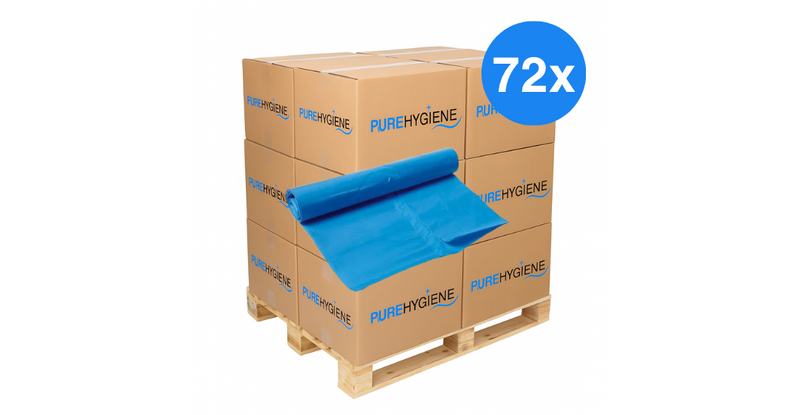 HDPE Vuilniszak 130 liter 80 x 110 cm blauw T25
