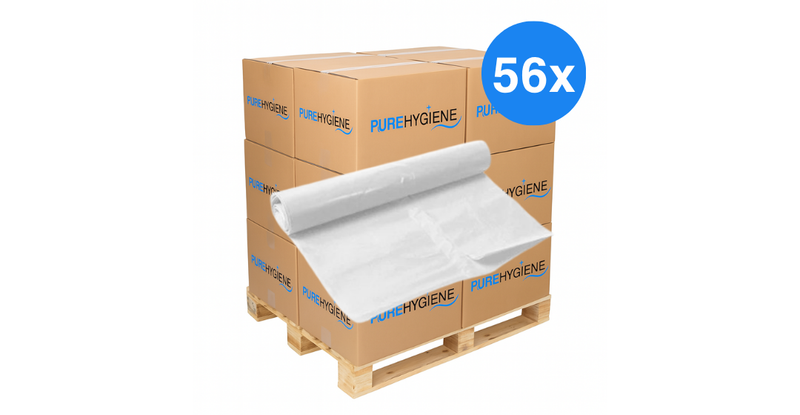 Pallet HDPE Vuilniszakken 130 liter Wit T25