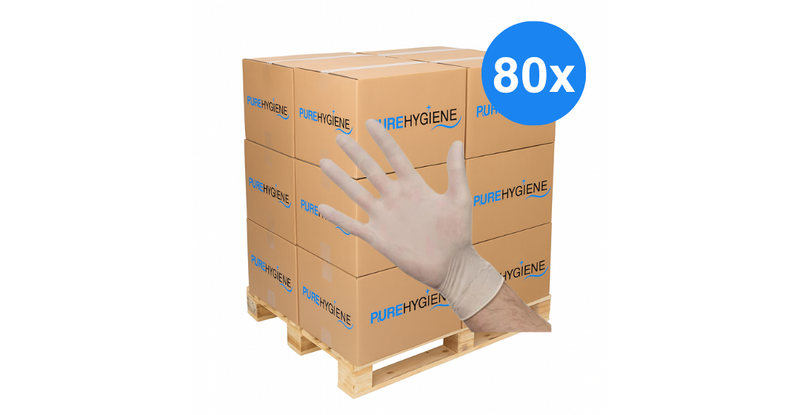 Pallet Latex Handschoenen Wit