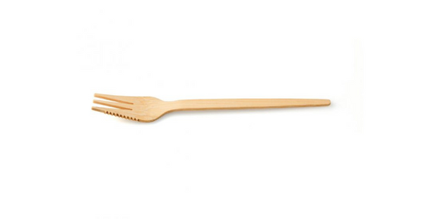 vork met snijrand bamboe