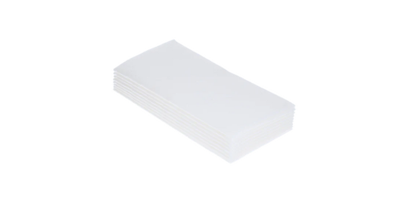 Airlaid Servetten 1/8 vouw 1-laags 33x33cm wit 6x50st