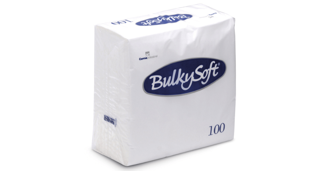 servetten 40x40cm wit bulkysoft