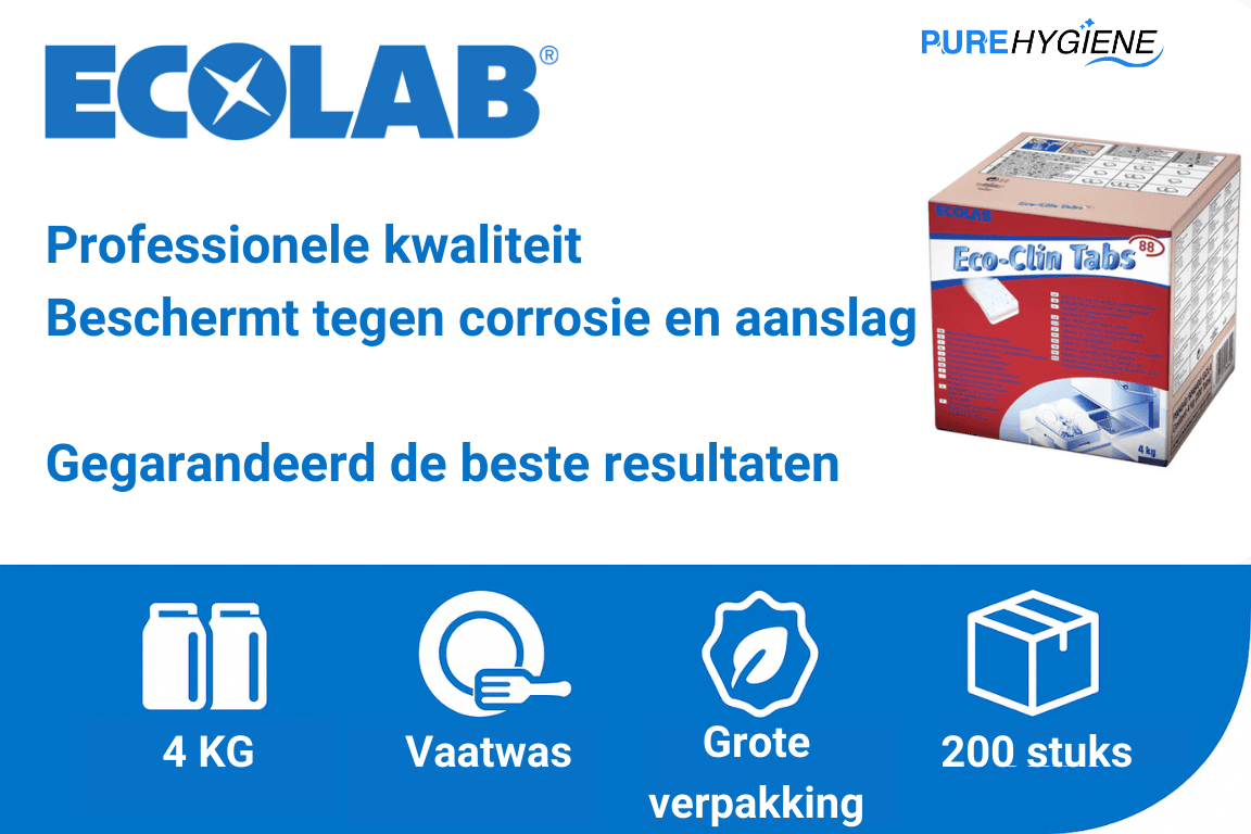 ecolab eco clin tabs 88 vaaatwastabletten