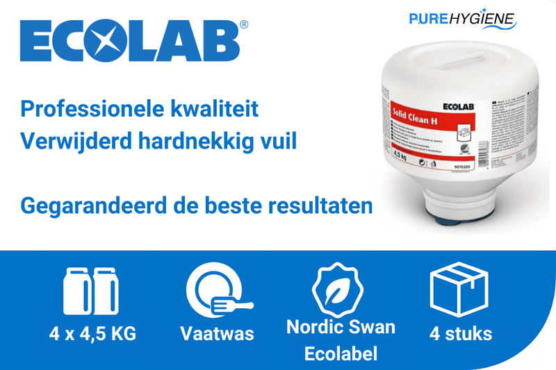 ecolab solid clean h vaatwasmiddel