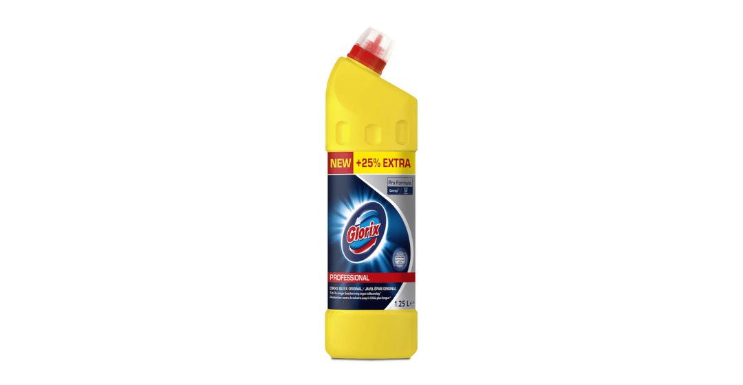 Glorix Pro Formula Toiletreiniger Dikke Bleek 12 x 1,25 liter