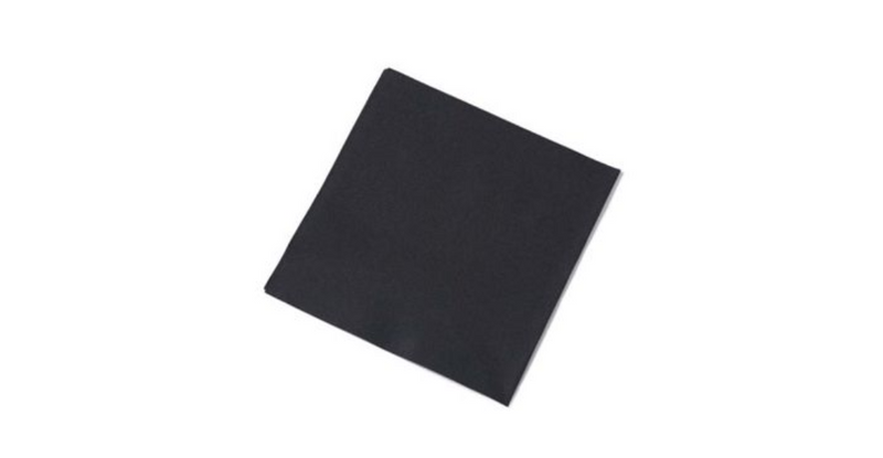 servet 24x24 zwart