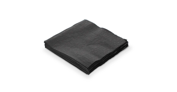 zwarte servet 33x33cm