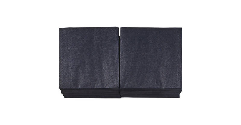 servetten 33x33 zwart