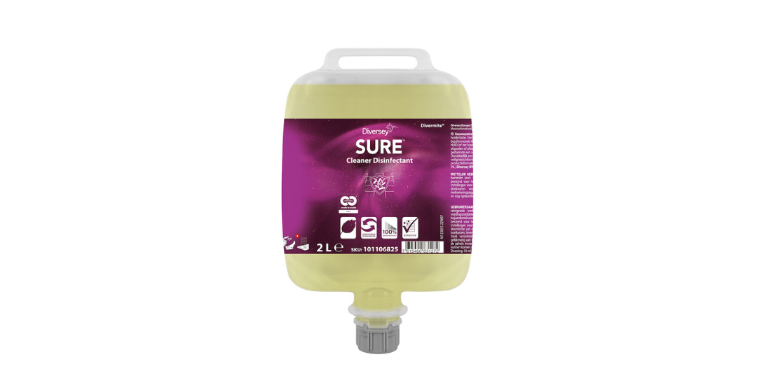 sure cleaner disinfectant dvm 3 x 2 liter