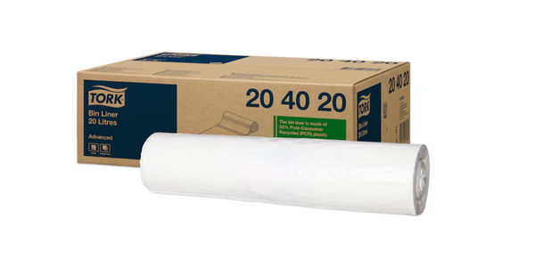 tork 204020 afvalzak wit
