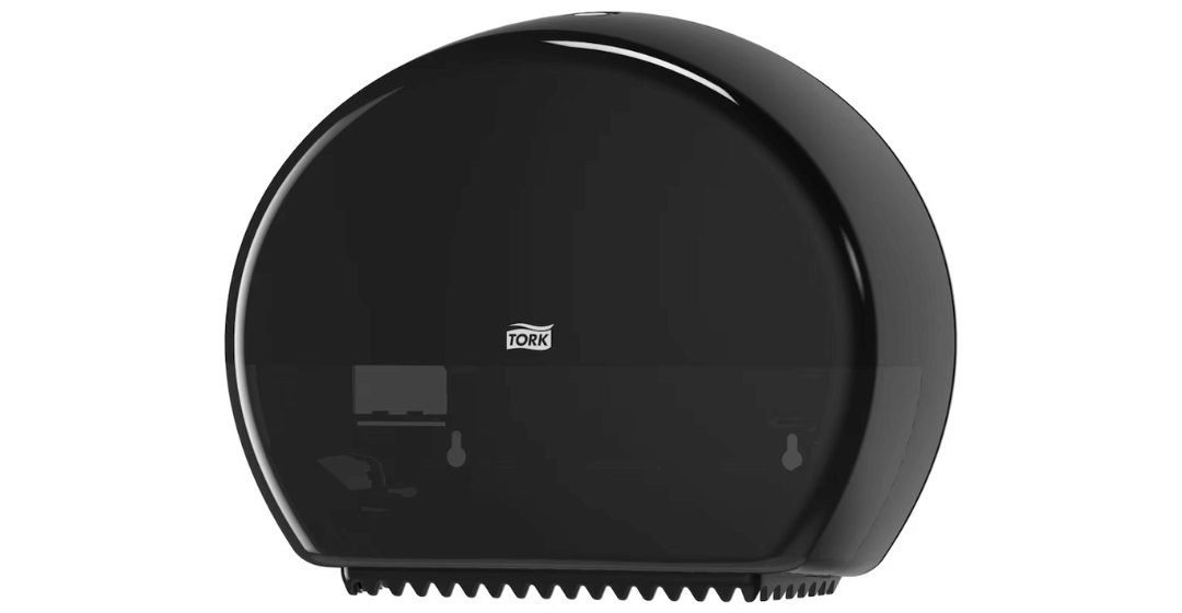 tork t2 toiletpapier dispenser zwart
