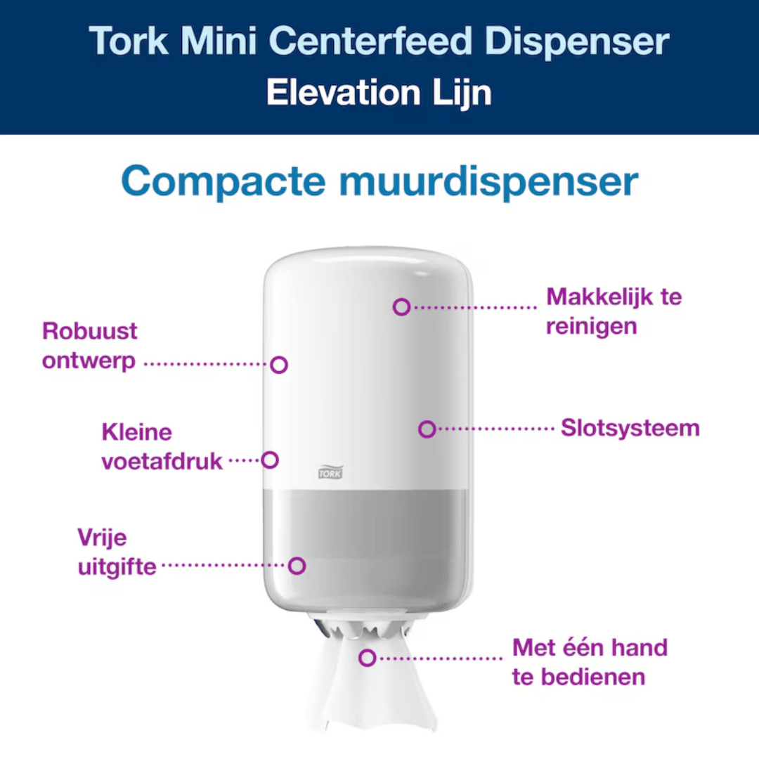 tork 558000 poetspapier dispenser