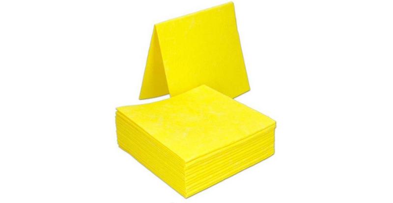 vaatdoek geel