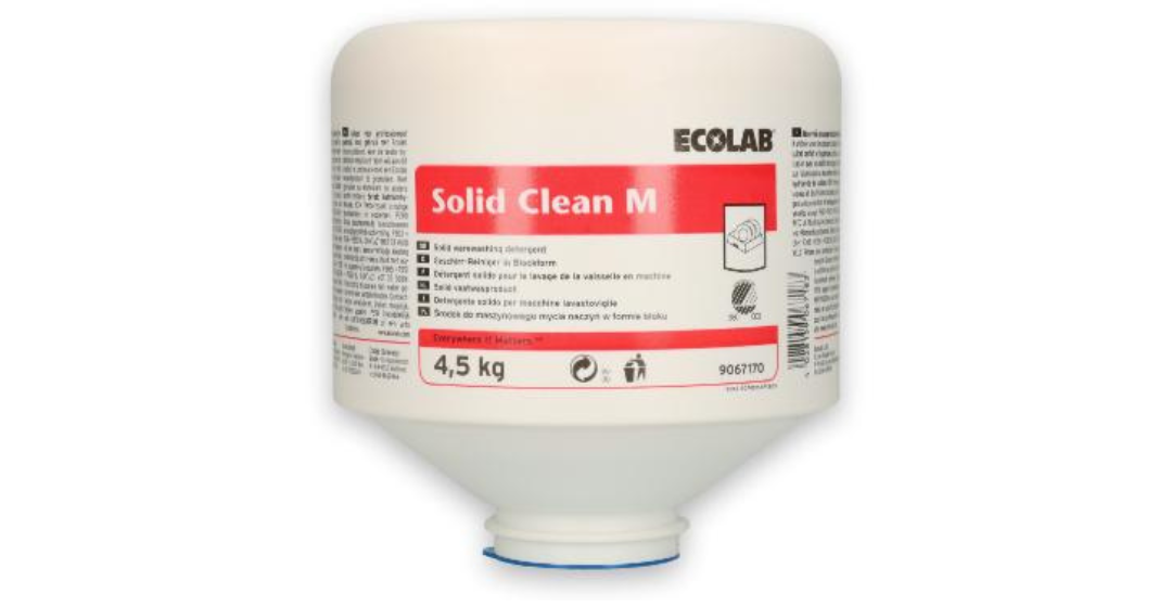 Ecolab Solid Clean M Vaatwasmiddel 4 x 4,5 kg | PureHygiene.nl
