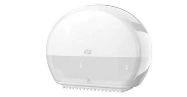 Tork 555000 Mini Jumbo Toiletpapier Dispenser Wit T2 
