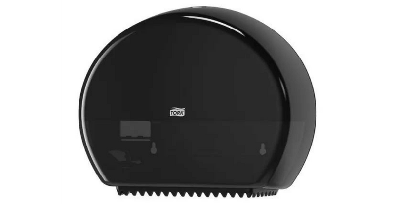 Tork 555008 Mini Jumbo Toiletpapier Dispenser Zwart T2 