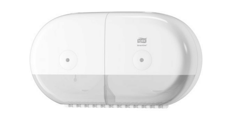 Tork SmartOne® 682000 Twin Mini Toiletpapier Dispenser Wit T9 