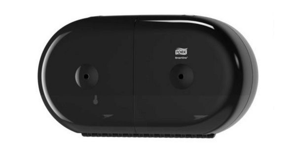 Tork SmartOne® 682008 Twin Mini Toiletpapier Dispenser Zwart T9 